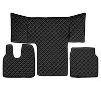 24/7Auto ensemble complet de tapis de sol noirs + couvre-moteur pour MAN TGL/TGS/TGM grande cabine 2012>