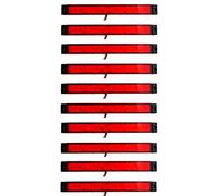 24/7Auto Lot de 10 balises LED pour remorque ou caravane Rouge 24 V 12 SMD