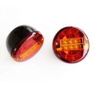 24/7Auto Lot de 2 feux arrière à LED pour hamburger 12/24 V pour camion, châssis, remorque