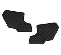 24/7Auto Lot de 2 paillassons noirs avec coutures rouges pour camions Scania S R Nextgen en cuir écologique épais