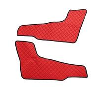 24/7Auto Lot de 2 tapis de porte rouges pour camions FH4 2013 + épais cuir Eco
