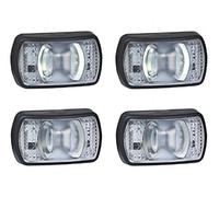 24/7Auto Lot de 4 feux de gabarit LED blancs pour camping-car, caravane, bus