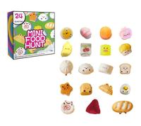 24 Alimentaires Miniatures, Squishy Anti Stress Fidget Toys, Jouets Squeeze Dumpling Squishy(B)