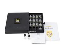 24 arômes de vin blanc - TASTERPLACE AROMA SET - Langue anglaise - pour sommeliers et amateurs de vin - Entraînez votre nez - Outil de dégustation