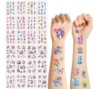 24 Autocollants De Tatouage Pour Enfants, Autocollants De Tatouage De Dessins Animés Mignons, Autocollants De Tatouage Imperméables, Cadeaux De Fête.