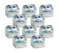 24 Boîtes à Cadeaux Laser Colorées 15x9x9cm Avec Poignée et Design DIY | Convient Boîtes Gourmandises en Papier Iridescent Pour ête anniversaire fête d'anniversaire Cadeaux De Noël et Mariage