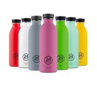 24 Bottles Gourde en acier inoxydable 500 ml | Bouteille en acier inoxydable non isolée la plus légère pour le travail, l'école et l'université (mauve)