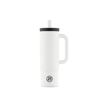 24 Bottles Tasse Thermique Straw Cup Ice White 800ml 800 Ml