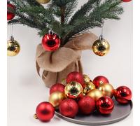 24 boules de Noël incassables de 6 cm, compatibles avec les sapins de Noël, les mariages, les anniversaires et autres fêtes.