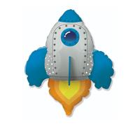 24 CAL Foil Balloon in the Shape of a Rocket - Parfait pour les fêtes et les anniversaires ! Une superbe décoration pour toutes les occasions !