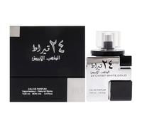 24 Carat White Gold by Lattafa for Men - 3.4 oz EDP Spray