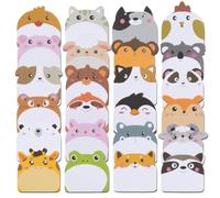 24 Carnets Notes Animaux, 720 Feuilles Mini Autocollants | 24 blocs notes animaux rigolos, mini notes autocollantes, fournitures bureau/scolaire, cadeaux enfants et élèves