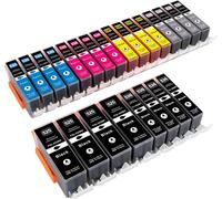 24 Cartouches Comptabiles Pour Canon Pgi- 526Bk Mg Series 4X 4X 4X Cli- 526Bk Cli- 526C Cli- 526M 4X 4X 4X Cli- 526Y Cli- 526Gy