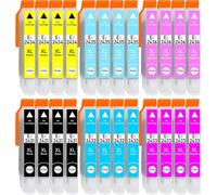 24 Cartouches D'Encre Xl Toutes Couleurs Remplacer Epson N° 24 Xl T2431-T2436 - Compatible Avec Expression Photo Xp-55, Xp-750, Xp-950, Xp-960[ENC943263]