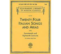 24 chants et arias italiens - Voix moyenne haute (livre seul) : Voix moyenne haute