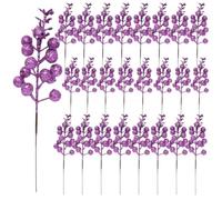 24 Choix de Boules décoratives pour des Vacances, Purple | 24 pics décoratifs séparés, surfaces de boules, accents coordonnés pour les arrangements d ' arbres de