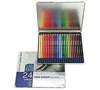 24 Color Pencil Set Van Gogh (Metal Cased) (Japan Import)