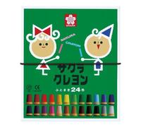 24 Color Sakura Color Crayons Rolling Thickly (With Gomuhimo) (Japan Import)