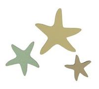 24 confettis bois étoile de mer - générique 377883 Jaune G