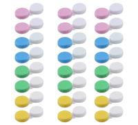 24 Conteneurs De L'Objectif De Contact, Boîte De Soins des Lentilles De Contact, Boîte De Lunettes Portable.