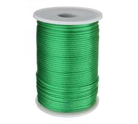 24 couleurs 100 yards/Pc 2mm mélange Nylon Satin coréen nouage soyeux macramé cordon perles tressé Bracelet chaîne fil-vert
