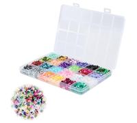 24 Couleurs Sequin, Sequin Art, Sequins Loisirs Créatifs, Sequins pour Couture, Livré Avec Une Boîte de Rangement Transparente, Adaptée Au Bricolage et à la Décoration de Vêtements de Mariage