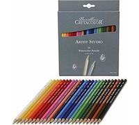 24 crayons de couleur aquarellables Artist Studio Multicolore G