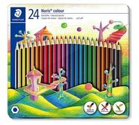 24 crayons de couleur - Boîte métal - Staedtler Noris Colour