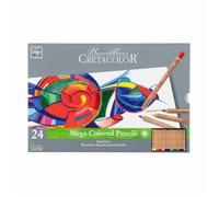 24 crayons de couleur Megacolor Ø 6,4 mm Multicolore G