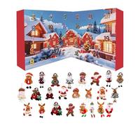 24-Day Advent 2025, Plush Ornament Christmas Advent Countdown Calendar, Festive Plush Doll Pendant For Christmas Tree Window Fireplace Mantel Living Room Bedroom Holiday
