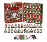 24 Day Christmas Ornament Painting Kit, 8.86x8.27x1.38inch