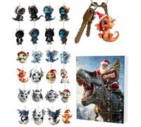 24-Day Countdown Dragon Tree Ornaments - Calendar Ornament 2D Acrylic