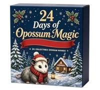 24-Day Holiday Pendant - Acrylic Opossum, Countdown Decor, Christmas Tree O