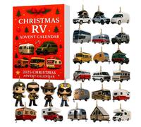 24 Days Christmas Car Advent Calendar Countdown Christmas Party Decoration 2d-A