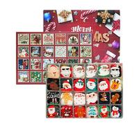 24 Days Countdown Gift Set - Christmas Crew Sock Collection, 12 Pairs Winter Wear Pack, Soft Warm Fabric Design, Festive Holiday Surprise Package, Comfortable Daily Accessories | Teens Women Men Winte