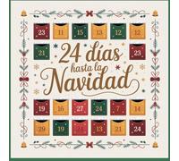 24 Días hasta la Navidad: Libro para colorear para niños al estilo de calendario de adviento