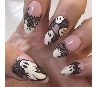 24 divisions Halloween Sabots artificiels Pierre de minuit Webspinner Coffer Plan Permanent ABS Sabots persistants pour femme Fête Unguis Addons