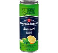 24 Doses San Pellegrino Limone E Menta A 0.33L Inclus Jetable Dépôt