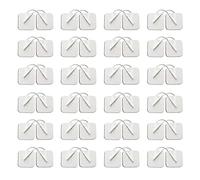 24 électrodes pour électrostimulateurs TENS et EMS, 5 x 5 cm,électrodes avec connexion à fil 2 mm (24) (Square-24)