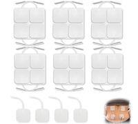 24 Électrodes TENS, Électrodes pour appareils TENS et appareils d'électrostimulation musculaire, Électrodes auto-adhésives pour appareils TENS, pour le soulagement musculaire (40 x 40 mm)
