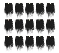 24 Ensembles Barbe de Poupée Gnome Pré-coupée en Bois | Perles Peinturables, Toucher Confortable, pour Ornements Artisanaux, Décoration Festive, Poupées Gnomes