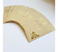 24 enveloppes de l'Aïd | Papier Kraft épais et bronzant | Pour cadeaux en espèces pour le Ramadan et l'Aïd | Élégantes et festives