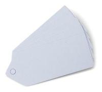 24 étiquettes carton perforées 5x2cm blanc - artifetes 74501 Blanc G