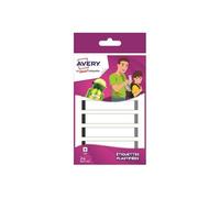 24 Etiquettes plastifiées grises - 8,6 x 1,7 cm