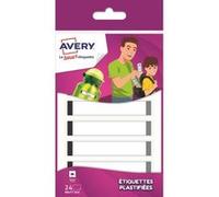 Avery Étiquettes plastifiées grises 86×17 mm Planche A6 – Résistantes eau et lave-vaisselle