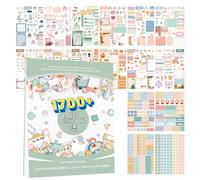 24 Feuilles/1700+ Stickers Bullet Journal, Autocollants Saisonniers Autocollant, Autocollants Bullet Journal Pour Bullet Journal, Autocollants de Planificateur Esthétiques Bohèmes