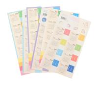 24 Feuilles Autocollants D'index Mensuel en Papier | Color Coding Clair, Repérage Rapide des Notes, pour Classeurs, Carnets, École et Bureau