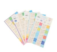 24 Feuilles Autocollants Index Mensuel Calendrier | Papier Coloré, Repérage Rapide des Mois, Indexation Nette, pour Cahiers, Livres, Bureau et Dossiers