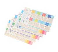 24 Feuilles Autocollants Index Mensuel, Papier Coloré | Onglets D’index pour Cahier et Planners, Usage Journalier, Trouve Vos Notes Plus Vite