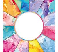 24 Feuilles Blocs de Papier pour Scrapbooking 15,2 x 15,2 cm Motif Marbre - Décoratif Artisanat à Motif pour Journal Album de Bricolage - Cartonné